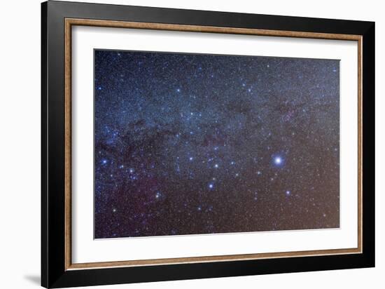 The Constellation of Canis Major with Nearby Deep Sky Objects-null-Framed Photographic Print