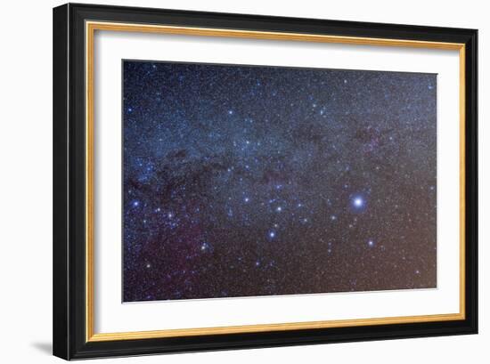 The Constellation of Canis Major with Nearby Deep Sky Objects-null-Framed Photographic Print