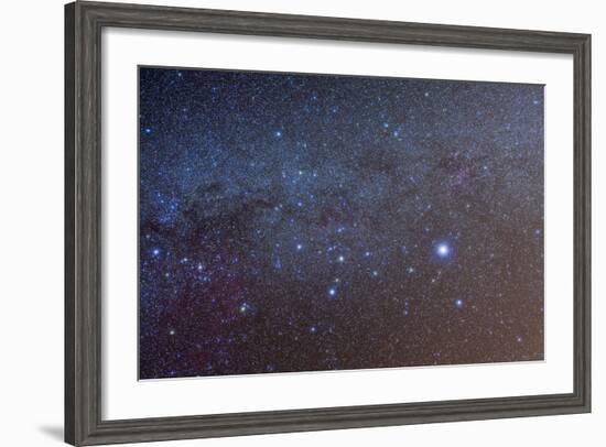 The Constellation of Canis Major with Nearby Deep Sky Objects-null-Framed Photographic Print