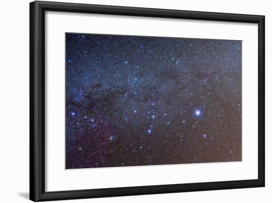 The Constellation of Canis Major with Nearby Deep Sky Objects-null-Framed Photographic Print