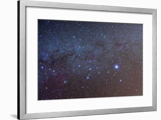 The Constellation of Canis Major with Nearby Deep Sky Objects-null-Framed Photographic Print