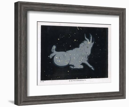 The Constellation of Capricorn-null-Framed Art Print