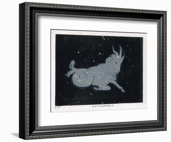 The Constellation of Capricorn-null-Framed Art Print