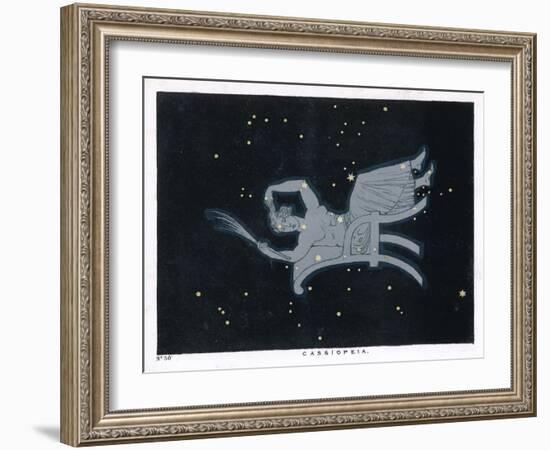 The Constellation of Cassiopeia a Woman Seated-Charles F. Bunt-Framed Art Print