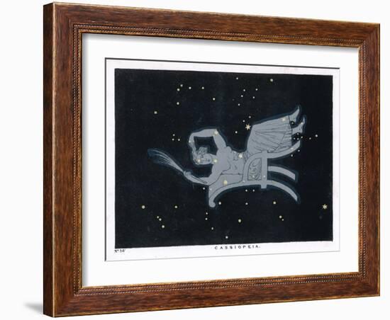 The Constellation of Cassiopeia a Woman Seated-Charles F. Bunt-Framed Art Print