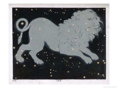 The Constellation Of Leo The Lion Giclee Print Charles F Bunt Art Com