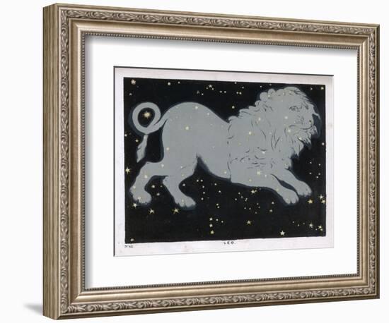 The Constellation of Leo the Lion-Charles F. Bunt-Framed Art Print