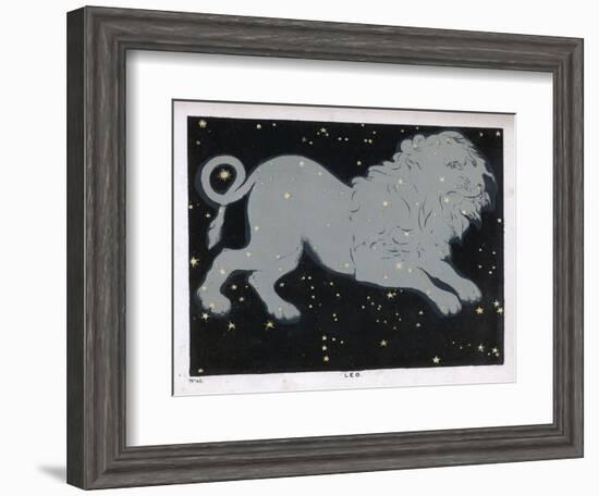 The Constellation of Leo the Lion-Charles F. Bunt-Framed Art Print