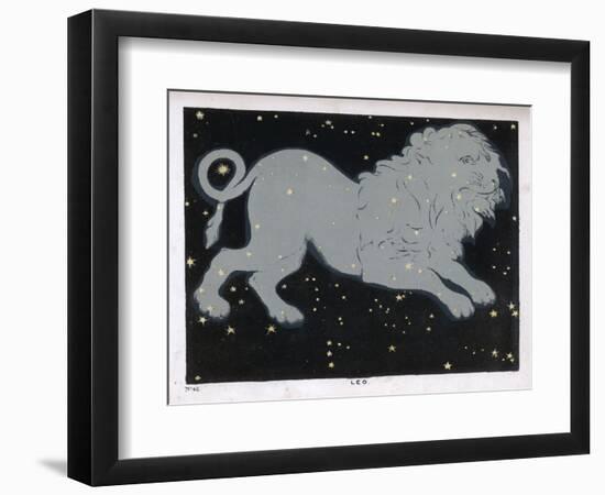 The Constellation of Leo the Lion-Charles F. Bunt-Framed Art Print