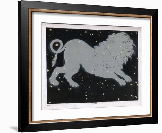 The Constellation of Leo the Lion-Charles F. Bunt-Framed Art Print