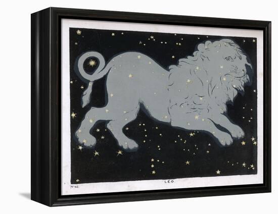 The Constellation of Leo the Lion-Charles F. Bunt-Framed Stretched Canvas