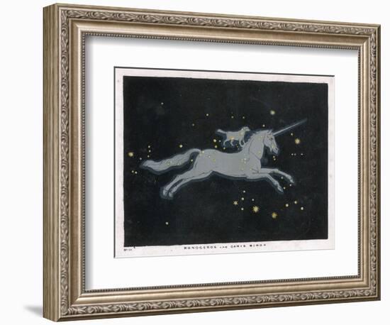 The Constellation of Monoceros, a Unicorn, and Canis Minor, a Small Dog-Charles F. Bunt-Framed Photographic Print