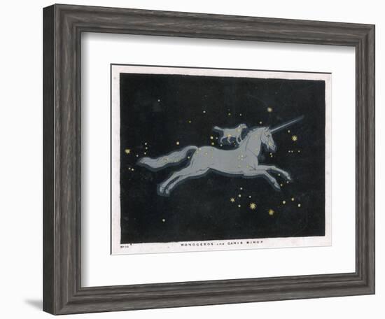 The Constellation of Monoceros, a Unicorn, and Canis Minor, a Small Dog-Charles F. Bunt-Framed Photographic Print