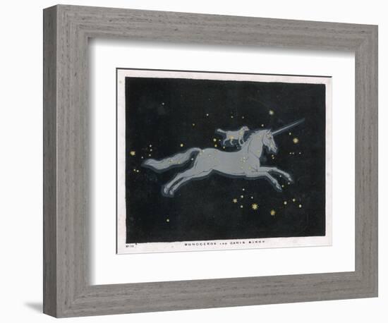 The Constellation of Monoceros, a Unicorn, and Canis Minor, a Small Dog-Charles F. Bunt-Framed Photographic Print