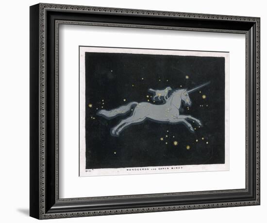 The Constellation of Monoceros, a Unicorn, and Canis Minor, a Small Dog-Charles F. Bunt-Framed Photographic Print