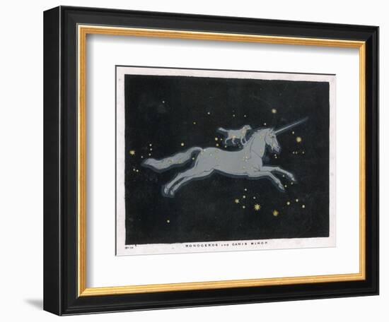 The Constellation of Monoceros, a Unicorn, and Canis Minor, a Small Dog-Charles F. Bunt-Framed Photographic Print