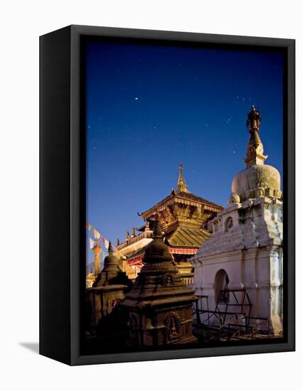 The Constellation of Orion in the Sky at Dawn Above the Hariti Mandir Temple-Don Smith-Framed Premier Image Canvas