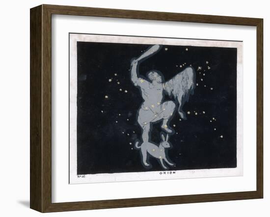 The Constellation of Orion One of the Most Brilliant in the Heavens-Charles F. Bunt-Framed Art Print