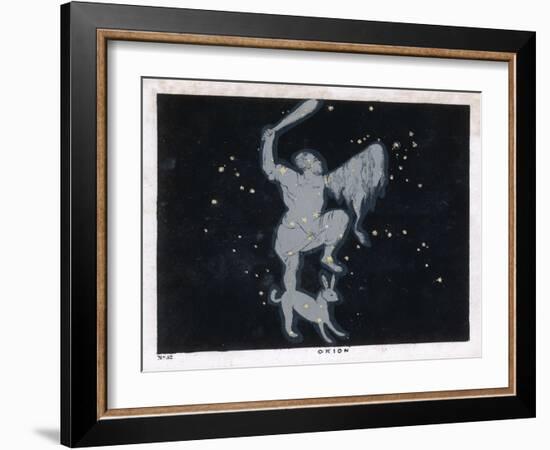 The Constellation of Orion One of the Most Brilliant in the Heavens-Charles F. Bunt-Framed Art Print