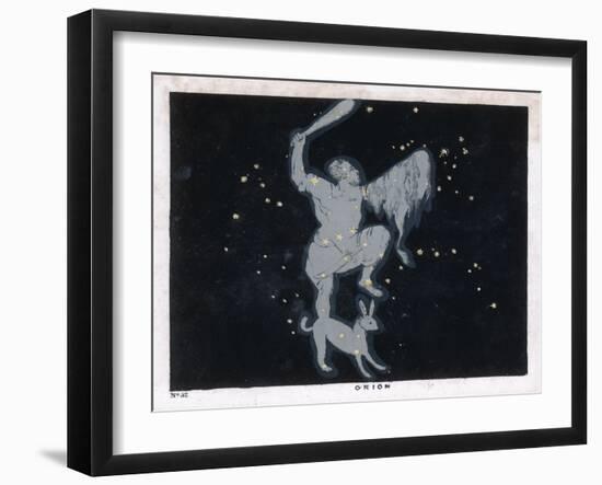 The Constellation of Orion One of the Most Brilliant in the Heavens-Charles F. Bunt-Framed Art Print