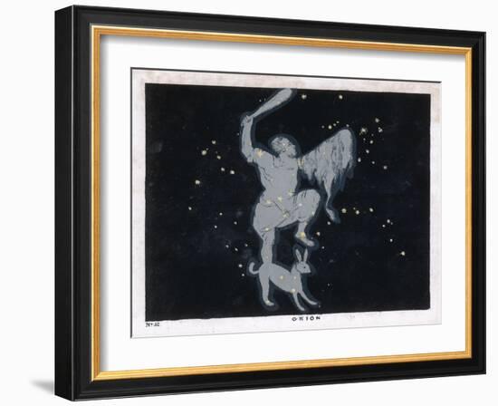 The Constellation of Orion One of the Most Brilliant in the Heavens-Charles F. Bunt-Framed Art Print