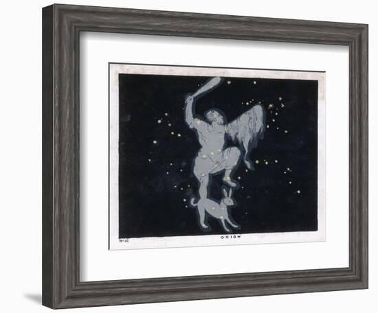 The Constellation of Orion One of the Most Brilliant in the Heavens-Charles F. Bunt-Framed Art Print