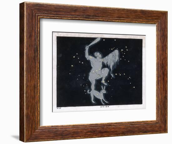 The Constellation of Orion One of the Most Brilliant in the Heavens-Charles F. Bunt-Framed Art Print