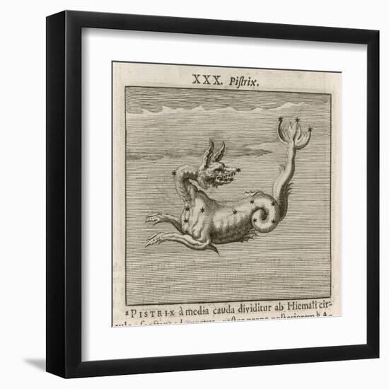 The Constellation of Pistrix the Sea Monster-Gaius Julius Hyginus-Framed Art Print