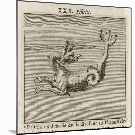 The Constellation of Pistrix the Sea Monster-Gaius Julius Hyginus-Mounted Art Print