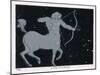 The Constellation of Sagittarius Half Man and Half Horse with a Bow and Arrow-Charles F. Bunt-Mounted Art Print