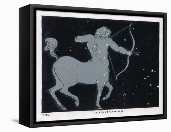 The Constellation of Sagittarius Half Man and Half Horse with a Bow and Arrow-Charles F. Bunt-Framed Stretched Canvas