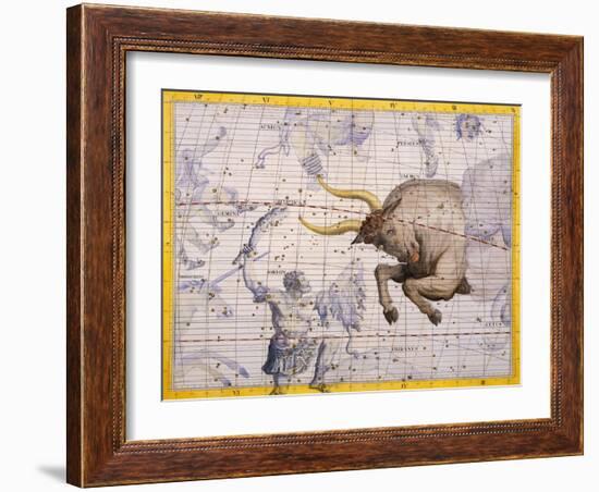 The Constellation of Taurus the Bull and Orion by James Thornhill-Stapleton Collection-Framed Giclee Print