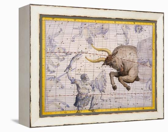 The Constellation of Taurus the Bull and Orion by James Thornhill-Stapleton Collection-Framed Premier Image Canvas