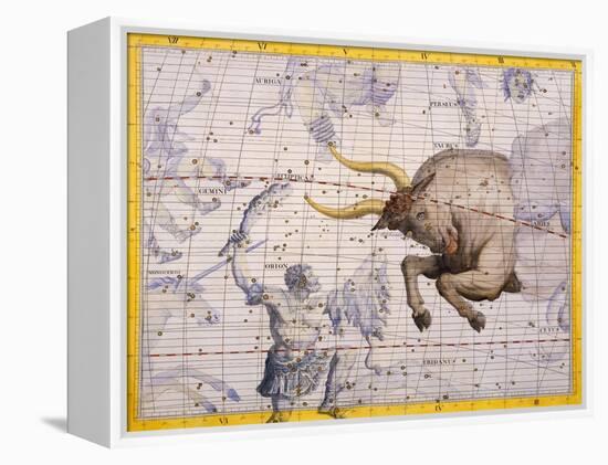 The Constellation of Taurus the Bull and Orion by James Thornhill-Stapleton Collection-Framed Premier Image Canvas