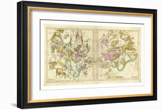 The Constellations in April - September, c.1835-Elijah H^ Burritt-Framed Art Print