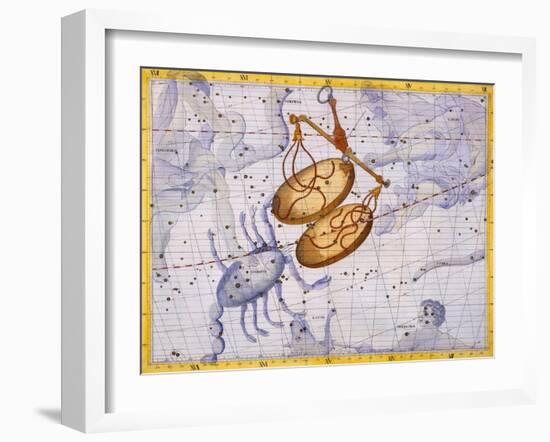 The Constellations of Libra and Scorpio by James Thornhill-Stapleton Collection-Framed Giclee Print