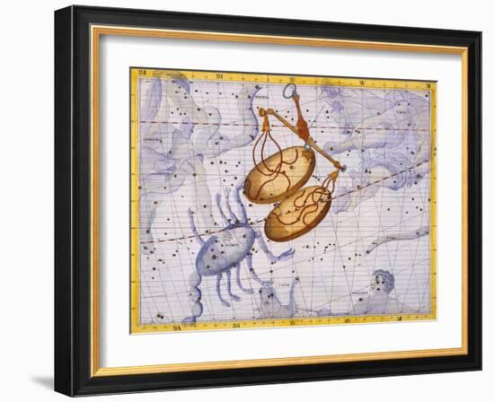 The Constellations of Libra and Scorpio by James Thornhill-Stapleton Collection-Framed Giclee Print