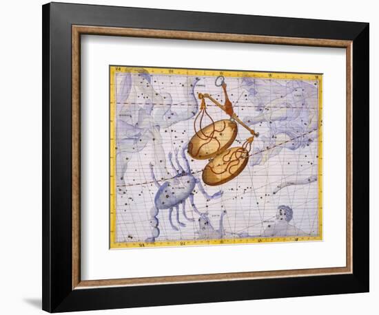 The Constellations of Libra and Scorpio by James Thornhill-Stapleton Collection-Framed Giclee Print