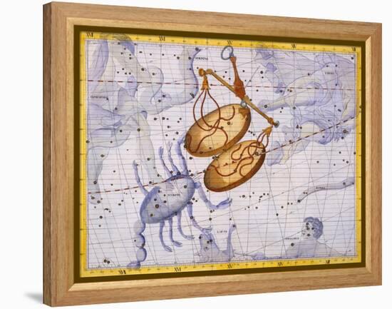 The Constellations of Libra and Scorpio by James Thornhill-Stapleton Collection-Framed Premier Image Canvas