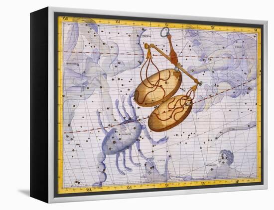 The Constellations of Libra and Scorpio by James Thornhill-Stapleton Collection-Framed Premier Image Canvas