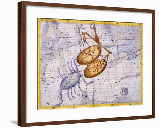 The Constellations of Libra and Scorpio by James Thornhill-Stapleton Collection-Framed Giclee Print