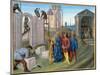 The Construction of the Palace of Aachen by Charlemagne-null-Mounted Giclee Print