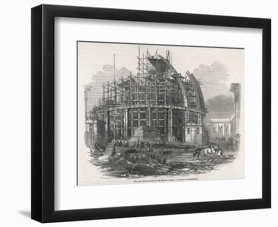 The Construction of the Reading Room at the British Museum-null-Framed Art Print