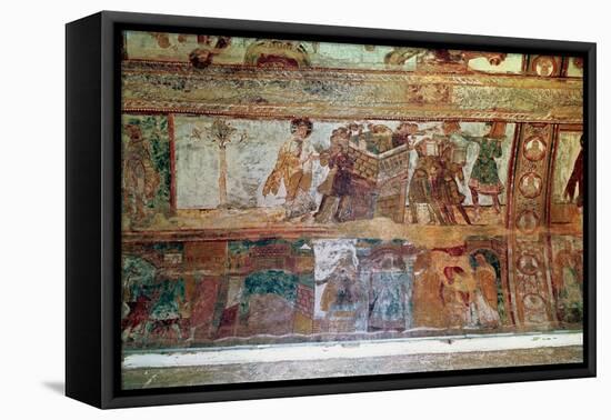 The Construction of the Tower of Babel (Upper Register), the Meeting of Joseph and Potiphar's Wife-null-Framed Premier Image Canvas