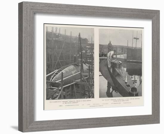 The Construction of the United States Submarine Flotilla-null-Framed Giclee Print