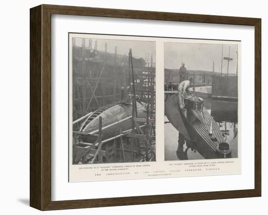 The Construction of the United States Submarine Flotilla-null-Framed Giclee Print