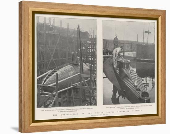 The Construction of the United States Submarine Flotilla-null-Framed Premier Image Canvas