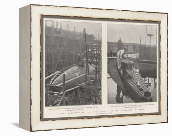 The Construction of the United States Submarine Flotilla-null-Framed Premier Image Canvas