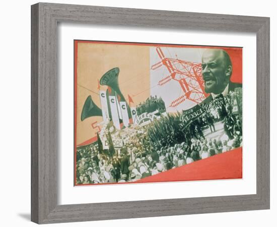 The Construction of the USSR, c.1920-Alexander Rodchenko-Framed Giclee Print