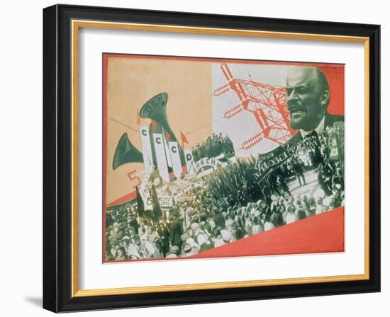 The Construction of the USSR, c.1920-Alexander Rodchenko-Framed Giclee Print